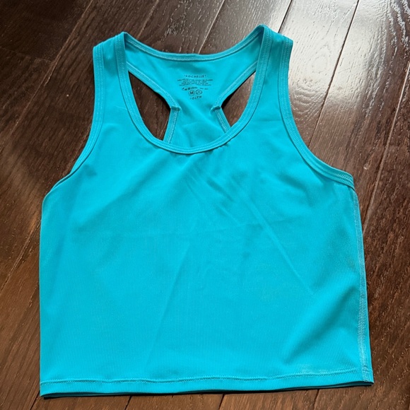 Jolyn Clothing Tops - Jolyn Clothing Rochelle Turquoise Crop Top